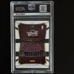 Panini 2015-16 Select Concourse LeBron James Tri-Color Prizm #47 PSA 10 - Image 2