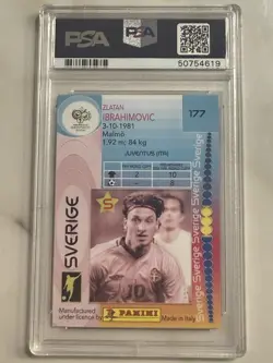 2006 Panini World Cup Zlatan Ibrahimovic Sweden PSA 10 Ibra - Image 2