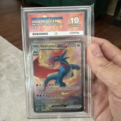 2025 Journey Together Salamence ex 187/159 SIR Gem Mint 10 Graded Pokemon Card - Image 3