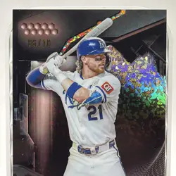 2026 Topps Chrome Black Bobby Witt Jr Red Mini diamond refractor 06/10 SP Royals - Image 3