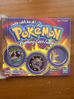 Hasbro Pokemon Battling Coin Game 3 Hologram Coins Pikachu 1999 MPN 41409 - Image 3