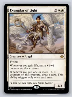 Exemplar of Light 11 Rare Foundations Magic: The Gathering Near Mint - Image 1