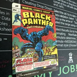 King T'Challa (Borderless Comic) (0399) Marvel Super Heroes Foil MTG NM - Image 5