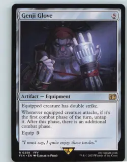 Genji Glove 258 Rare FINAL FANTASY Magic: The Gathering Near Mint - Image 1
