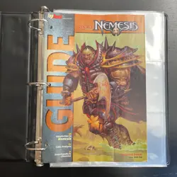 NEMESIS 2.5INCH MAGIC THE GATHERING VINTAGE BINDER W/ TOPDECK MAGAZINE & PAGES - Image 4