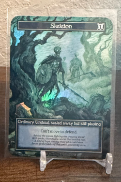 Sorcery Contested Realms-Gothic- Skeleton Foil Team Covenant Exclusive Promo - Image 1