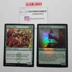Squirrel Mob MTG Modern Horizons 2 NM Rare + Centaur Courser 168 FOIL (Box3) - Image 1