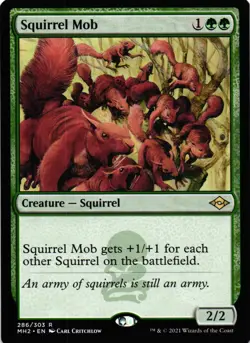MTG TCG - Squirrel Mob 286 Modern Horizons 2 - NM - Image 1