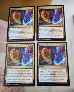 x4 Expressive Iteration - Strixhaven STX MTG Magic the Gathering - Near Mint NM - Image 1