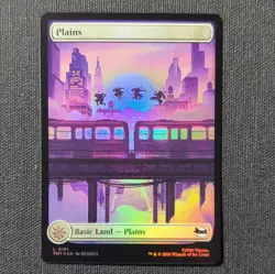 Plains Basic Land Full Art Foil Secret Lair x TMNT 0191 MTG English 2026 - Image 1
