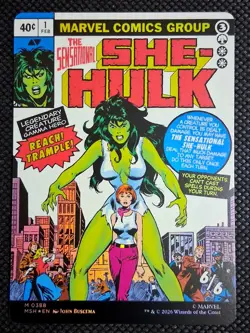 MTG Jennifer Walters (Borderless) (0388) Marvel Super Heroes Foil - Image 1