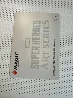 MTG Marvel Super Heroes Art Series 4/9 Thanos, the Mad Titan - Image 2