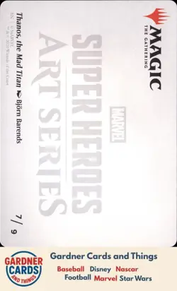 Art Series: Marvel Super Heroes #7 Thanos, the Mad Titan Art Card (7/9) - Image 2