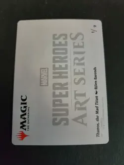 Thanos, the Mad Titan (#1) - Art Card Marvel Super Heroes Art MTG NM - Image 2