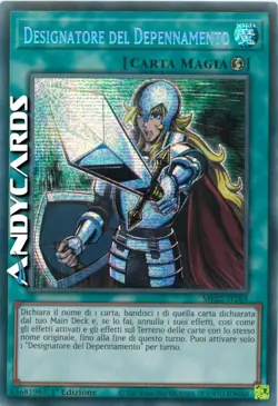 DESIGNATORE DEL DEPENNAMENTO • Segreta Prismatica • MP22 IT265 • 1Ed • Yugioh! - Image 1