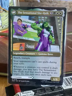 Jennifer Walters 18 Mythic Marvel Super Heroes Magic: The Gathering NM MSH - Image 2