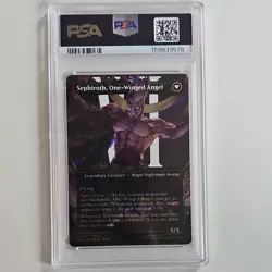 MTG Final Fantasy Sephiroth, Fabled SOLDIER #0527 PSA 9 Borderless Surge Foil EN - Image 2