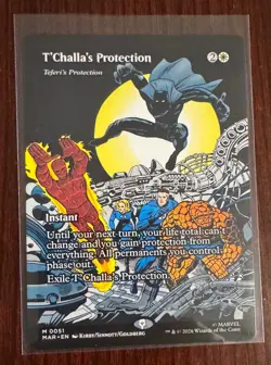T'Challa's Protection - Teferi's Protection (Borderless) Marvel Universe... - Image 1