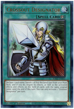 Yugioh! - Crossout Designator - RA02-EN063 - Prismatic Ultimate Rare - NM/M -NEW - Image 1