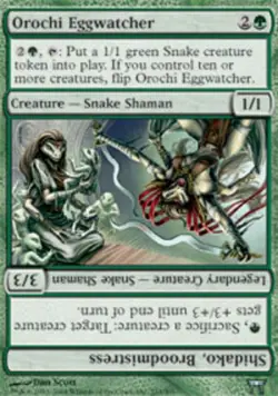 1x Orochi Eggwatcher - Foil MTG - Champions of Kamigawa - Light Play - Image 1