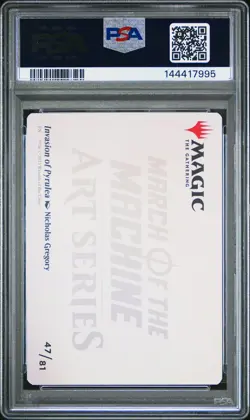 2023 MTG MARCH OF THE MACHINE ART SER GOLD STAMPED INVASION OF PYRULEA PSA 10 - Image 2