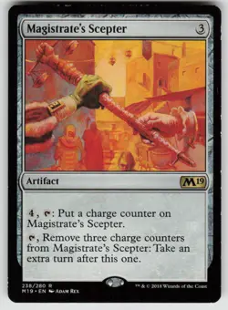 Magistrate's Scepter 238 Rare Core Set 2019 Magic: The Gathering Near Mint - Image 1