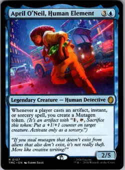 MTG: TMNT Commander: April O'Neil, Human Element: Lightly Played Condition - Image 1