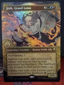 Iroh, Grand Lotus (Showcase) 349 Avatar: The Last Airbender Foil NM - Image 1