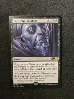 Peer into the Abyss #117 (NM) Core Set 2021 M21 Magic MTG - Image 1