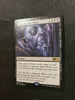 Peer into the Abyss #117 (NM) Core Set 2021 M21 Magic MTG - Image 3