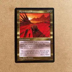 MTG Squandered Resources Visions LP Magic The Gathering - Image 1