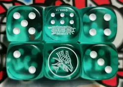 1x Dragons of Legend Wurfel/Dice Farbe Turkis (Timaeus) DLCS Yu-Gi-Oh! - Image 1