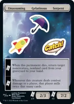 Light Play x 1 Unassuming Gelatinous Serpent Unfinity - Image 1