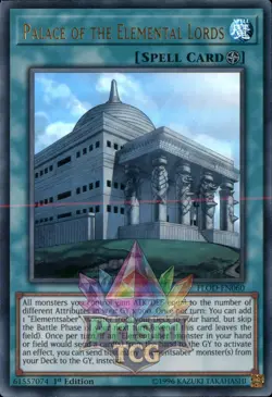 1st ed Palace of the Elemental Lords ultra rare FLOD-EN060 Yugioh - Image 1