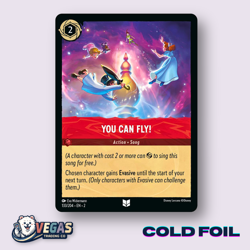 You Can Fly! 131/204 Cold Foil Uncommon Rise of the Floodborn LP Disney Lorcana - Image 1