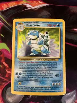 Pokemon TCG Base Set Blastoise Holo Rare Card 2/102 - Image 1