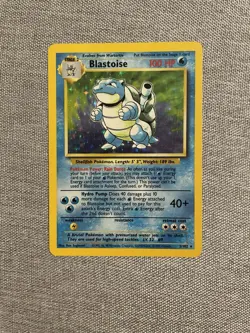Pokemon TCG Base Set Blastoise Holo Rare Card 2/102 - Image 1