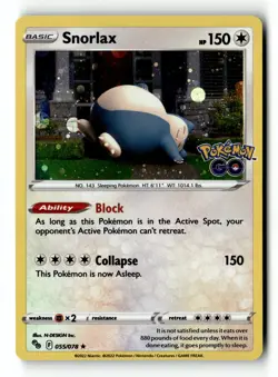 Pokemon Card Snorlax - Cosmos Holo LP Miscellaneous Cards & Products 055/078 - Image 1