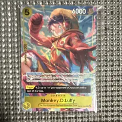 Bandai Monkey D. Luffy OP09-109 One Piece Promo SR Alt Art Foil ENG 6000 - Image 1