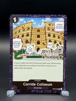 Corrida Coliseum Judge Pack Vol. 6 One Piece Foil Stamped Promo Card OP04-096 - Image 1