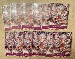 11x Monkey.D.Luffy P-041 Purple One Piece Day 23 Promo Card NM - Image 1