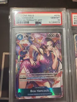 2022 One Piece Boa Hancock Alternate Art #OP01-078 PSA 10 Gem MT - Image 1