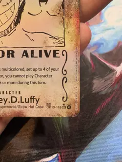 Monkey.D.Luffy SP (Wanted Poster) OP13-118 Carrying On His Will One Piece TCG🔥 - Image 3