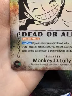 Monkey.D.Luffy SP (Wanted Poster) OP13-118 Carrying On His Will One Piece TCG🔥 - Image 4