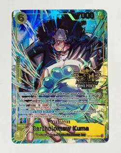 One Piece Bartholomew Kuma OP12-119 Japanese 3rd Anniversary Set English Foil - Image 1