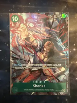 Shanks OP13-028 Alt Art SR Foil One Piece TCG Carrying On His Will NM - Image 1