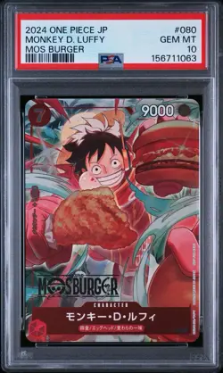 One Piece Monkey D Luffy Promo P-080 PSA 10 Gem Mint Japanese #1e5e - Image 1