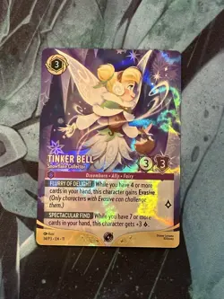 Disney Lorcana-Tinker Bell, Snowflake Collector (Foil Store Championship) - Image 1