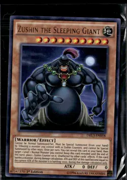 Yu-Gi-Oh Zushin the Sleeping Giant DRL3-EN018 Ultra Rare 1st Edition - Image 1