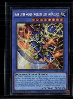 Yu-Gi-Oh! Black Luster Soldier Soldier of Light and Darkness SR CORI-EN028 - Image 1